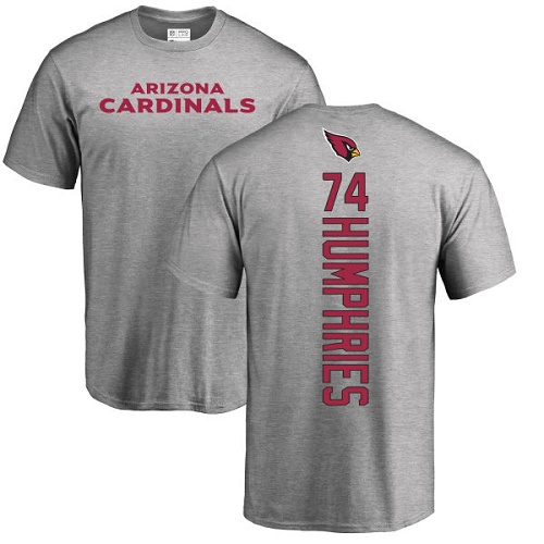 Arizona Cardinals Men Ash D.J. Humphries Backer NFL Football #74 T Shirt